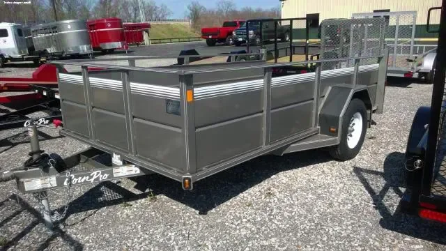 12ft SA Utility Trailer w/Solid Side Panels