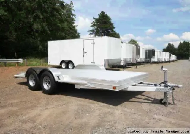 Silver 16ft Utility Trailer w/Tandem 3500lb Axles