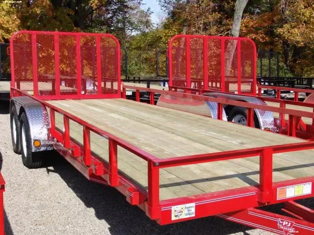 Red 20ft Utility Trailer w/Ramp Gate