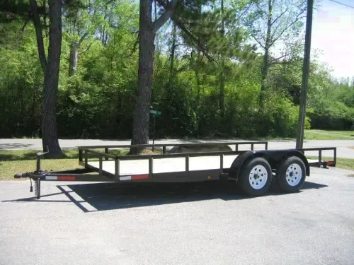 16FT TA BLACK UTILITY TRAILER
