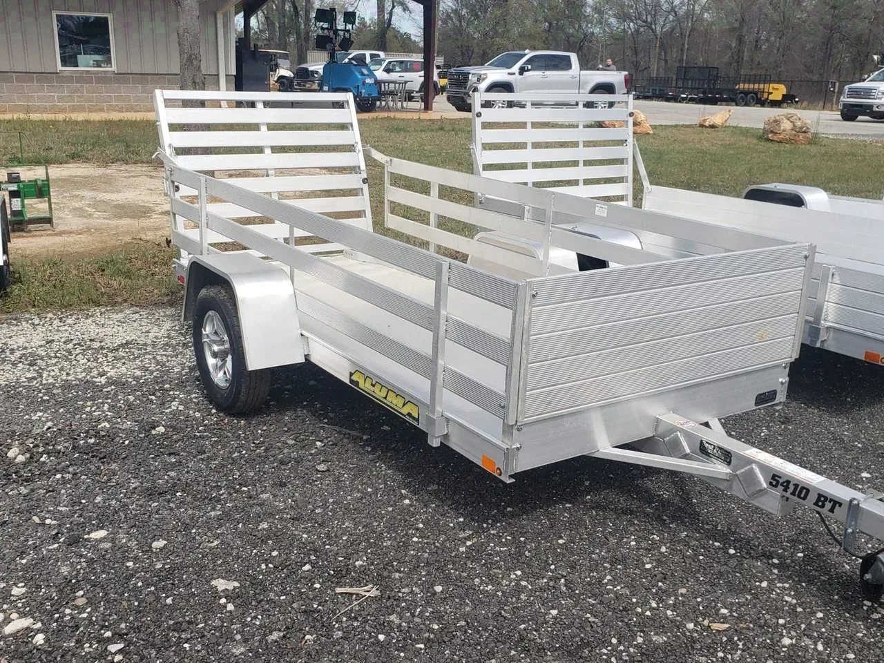 Aluminum Utility Trailer 2027 4.50X10 Aluma 5410 SA Aluminum Utility Trailer With 24&amp;#8243; Side Rails -alum5410-316169 4.50 ft. x10 ft.