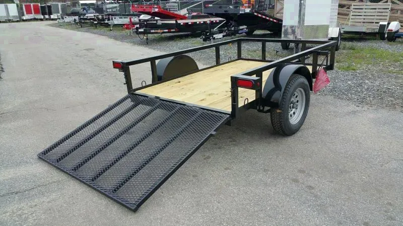 2025 Down 2 Earth 5x8 Utility Trailer with Tube Rails