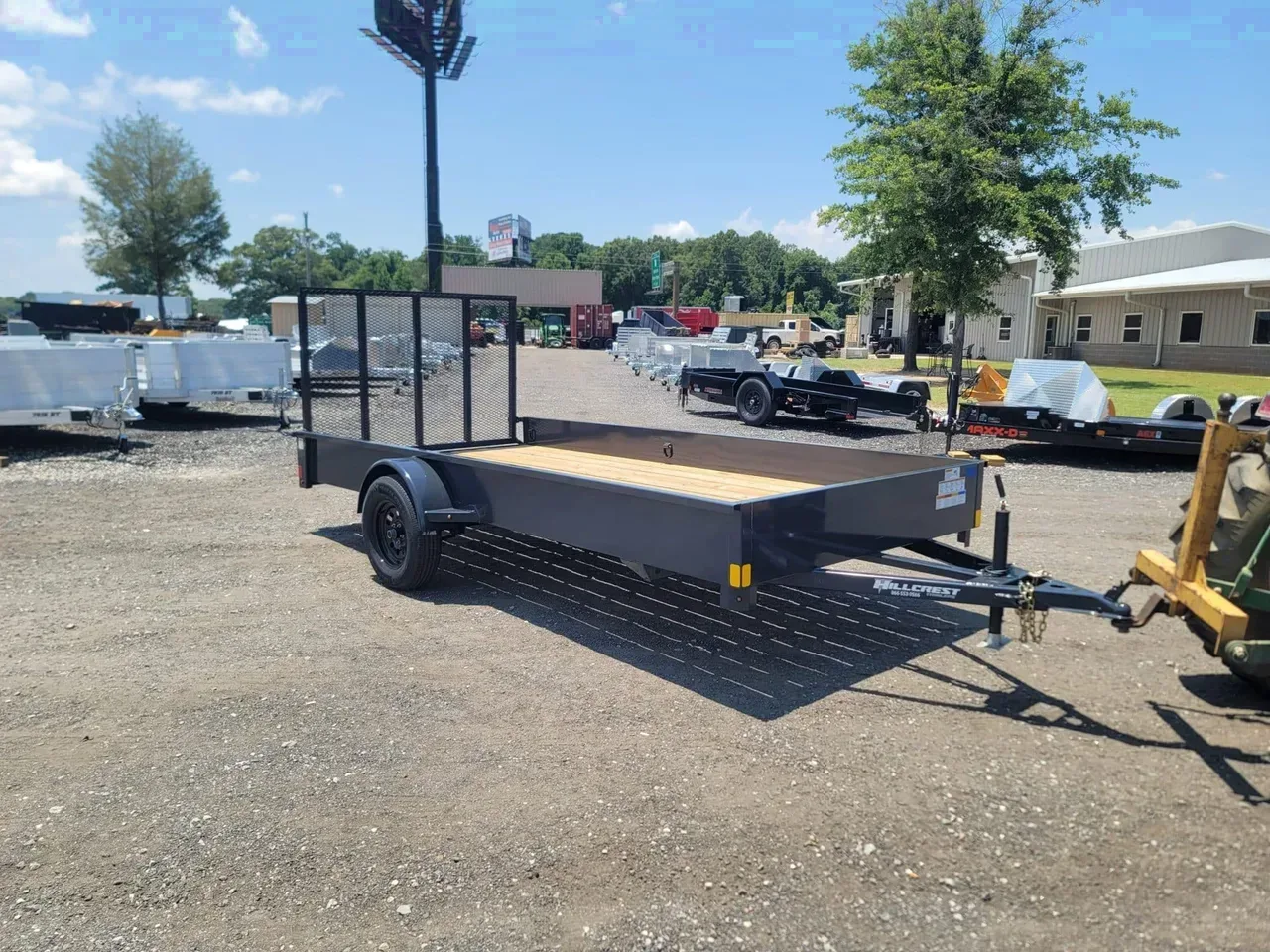 Utility Trailer 2025 6.4X12 Hillcrest Trailers 76×12 utility trailer solid sides -dte7612su-000759 6.4 ft. x12 ft.