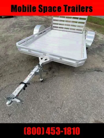 2025 Mission 6.5x10 Aluminum Motorcycle Utility Trailer