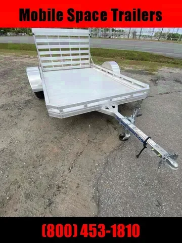 2025 Mission 6.5x10 Aluminum Motorcycle Utility Trailer