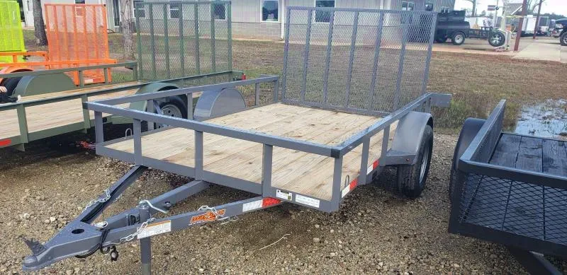 2025 Down 2 Earth 6.5x12 Utility Trailer - Gunmetal Grey ATV Mower