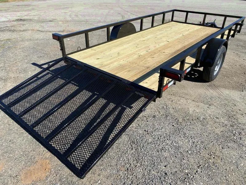 2025 Down 2 Earth 6x14 Wood Flat Deck Utility Trailer in Bonaire, GA