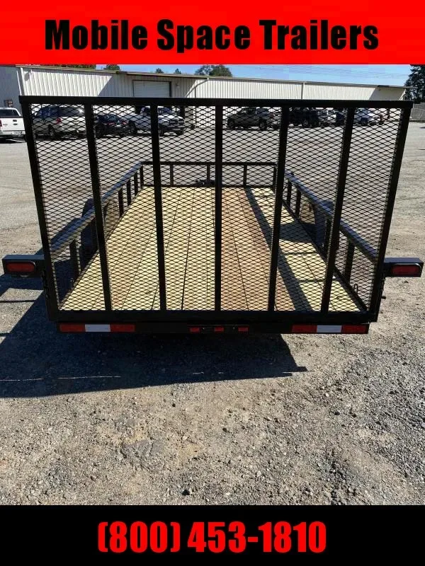 2025 Down 2 Earth 6x14 Wood Flat Deck Utility Trailer