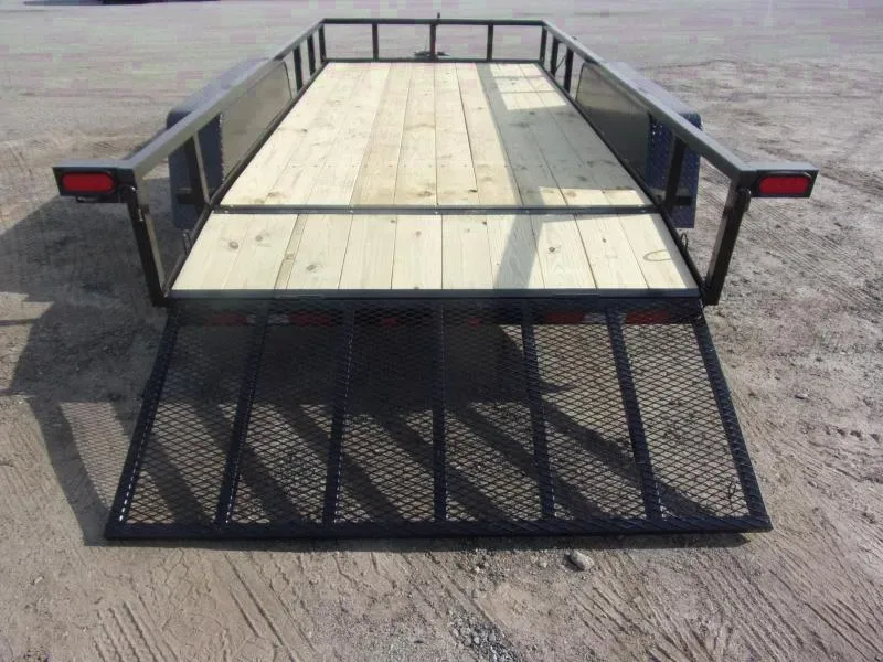 2025 Down 2 Earth 6x16 Utility Trailer - Black