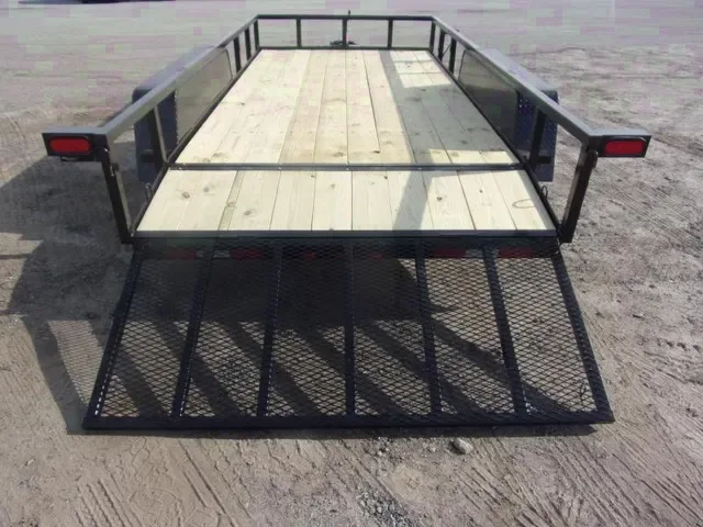 2025 Down 2 Earth 6x16 Tandem Axle Utility Trailer - Black