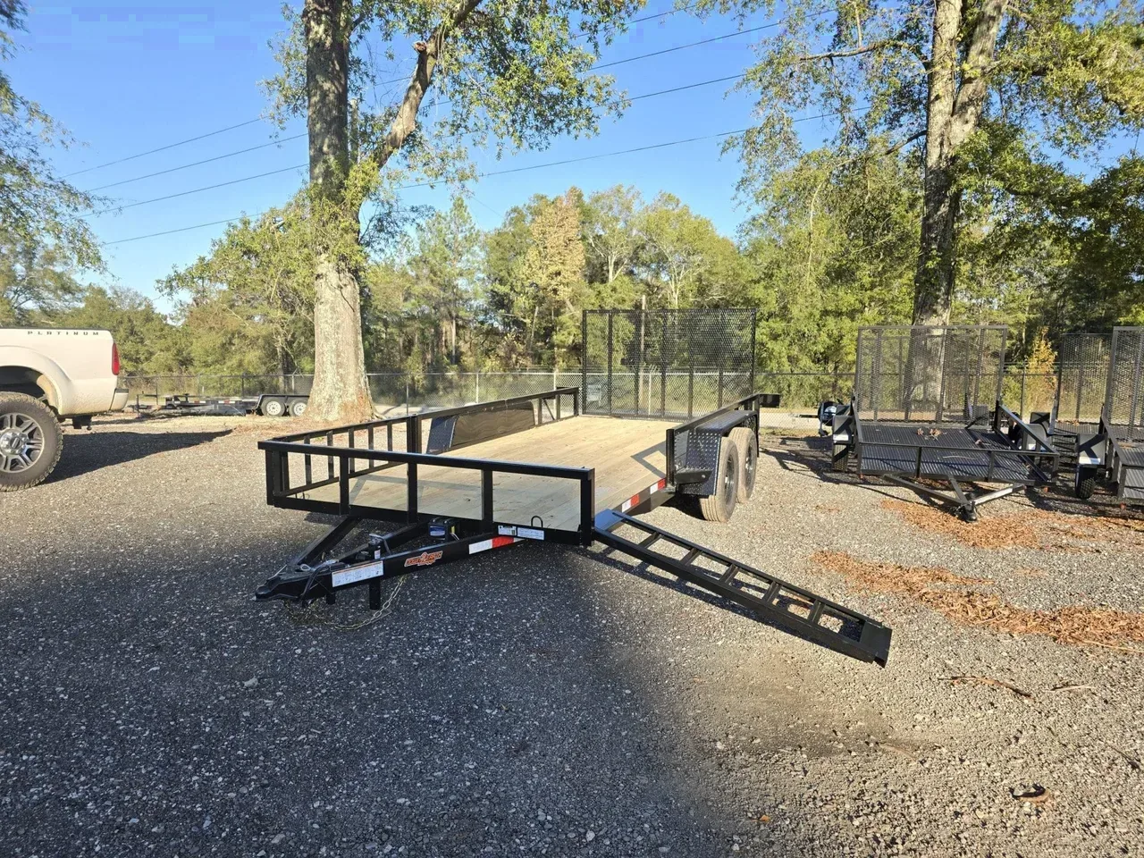 Utility Trailer 2026 7X16 Down 2 Earth Trailers 82×16 side load utility trailers -dte8216atv-131976 7 ft. x16 ft.