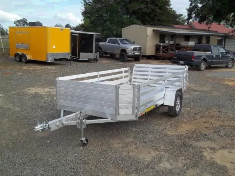 New 2025 Aluma 7712H BT SR Utility Trailer with Mag Wheels - Submit an Offer