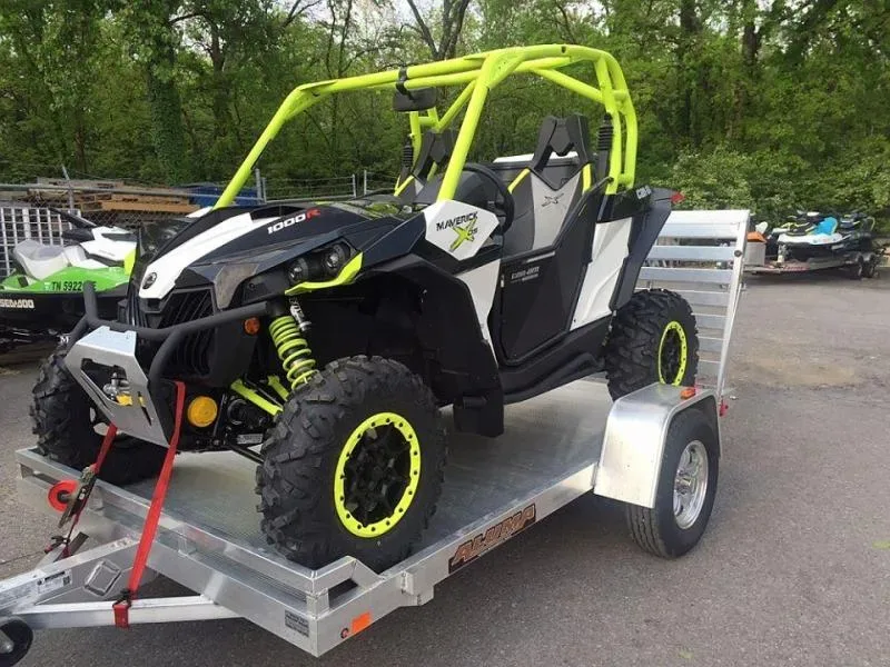 Lightweight 2025 Aluma 5.5x10 Aluminum Utility Trailer