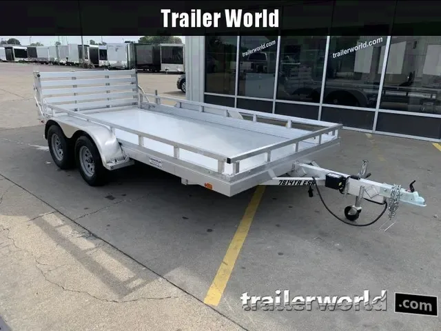 2025 Aluma 14' Aluminum Tandem Axle Open Utility Trailer - Best Offer!