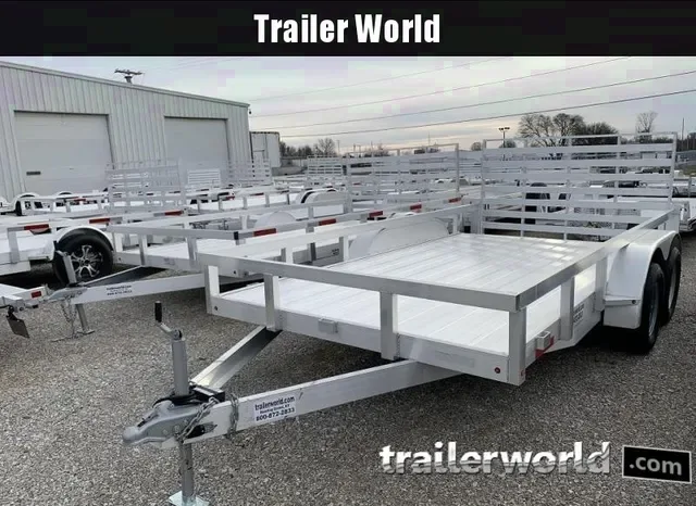 2025 Trailer World 6.5x14 Aluminum Utility Trailer