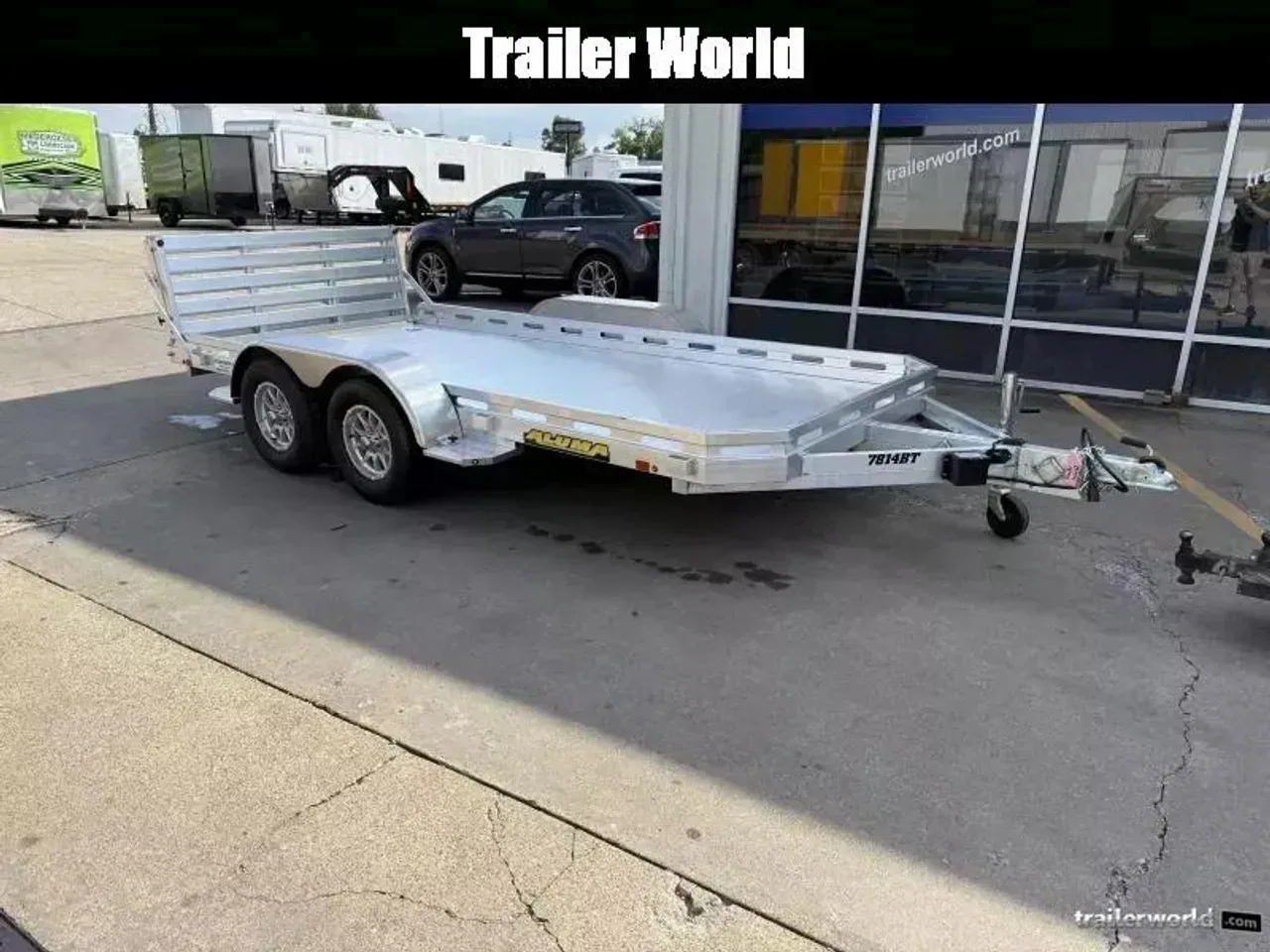 316014 - 2027 Aluma 7814 Tandem Axle Bi-Fold Tailgate 78" x 14' Utility Utility Trailer