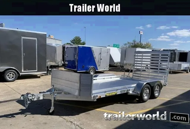 2025 Aluma 6.5 x 16 Aluminum Open Utility Trailer - Tandem Axle