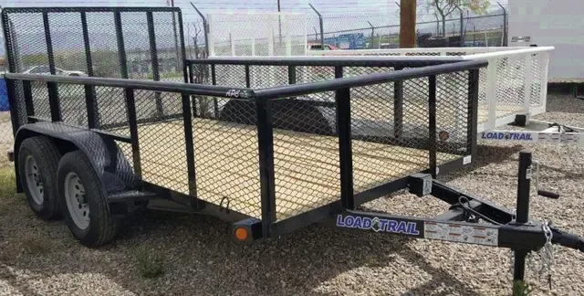 Black Utility Trailer 12ft Tandem 3500lb Axles