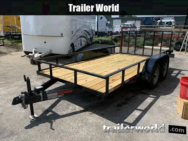 2025 7x14 Angle Side Tandem Axle Utility Trailer