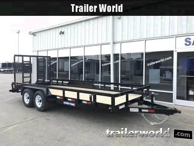 2025 Sure-Trac 7x18 Tube Top Tandem Axle Utility Trailer