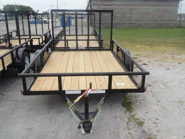 10ft SA Black Utility Trailer w/Spare Mount