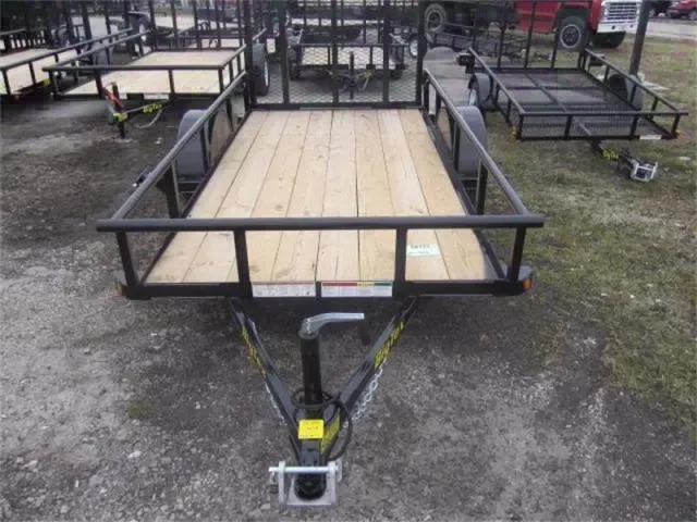 Black 10ft Utility Trailer w/Ramp Gate