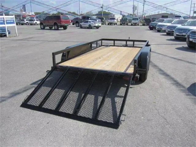 Utility Trailer - Ramp Gate - 12ft - Black