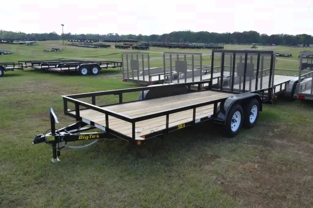 16ft Black TA Utility Trailer with Ramp Gate