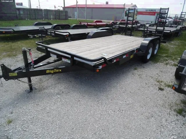 18ft TA Bumper Pull Black Equipment Trailer