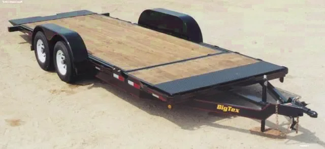 Tilt Bed Equipment Trailer 20ft Bumper Pull