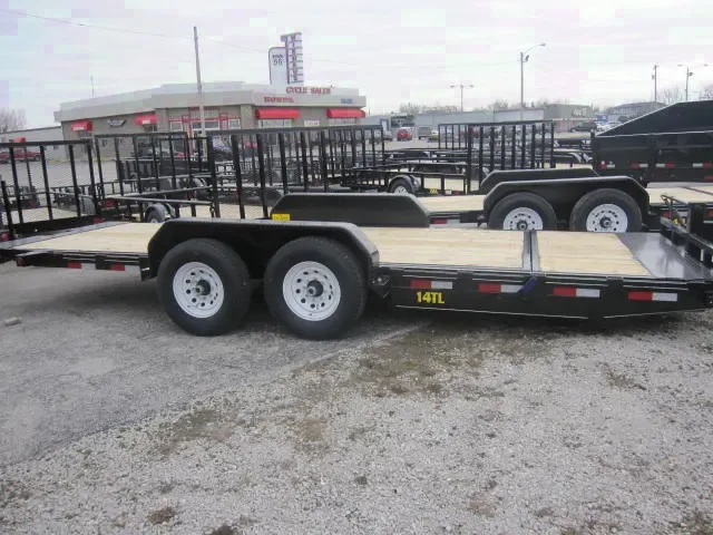Tilt Bed Equipment Trailer 22ft Bumper Pull