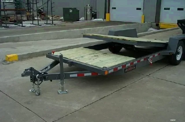 22ft Tilt Bed  - Wood Decking - Equipment Trailer