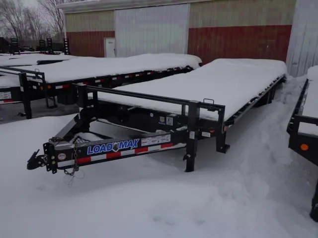 Pintle Hitch Equipment Trailer 25ft (20+5) w/Wood Deck