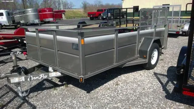 12FT SOLID SIDE SA UTILITY TRAILER