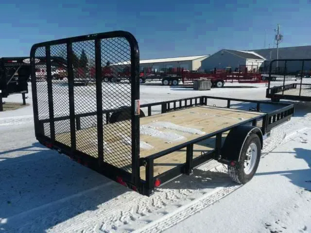 12ft Black Tandem Axle 2-3500lb Axles