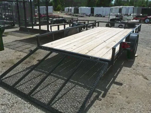 14ft Utility Trailer with Wood Deck