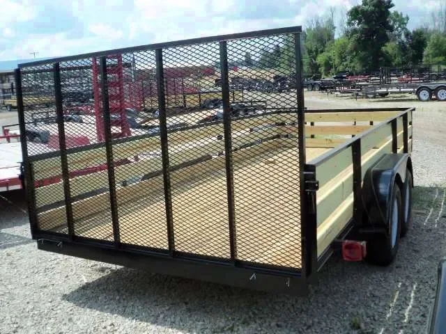 16ft Utility  Trailer with Rear Ramp Gate