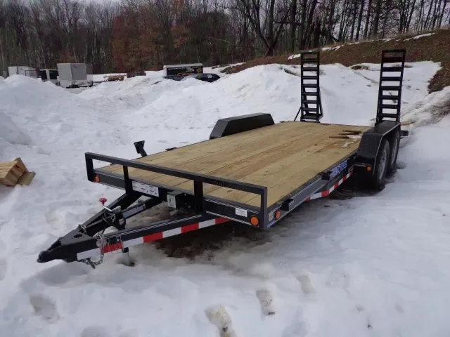 20ft Equipment Trailer w/ Stand Up Ramps