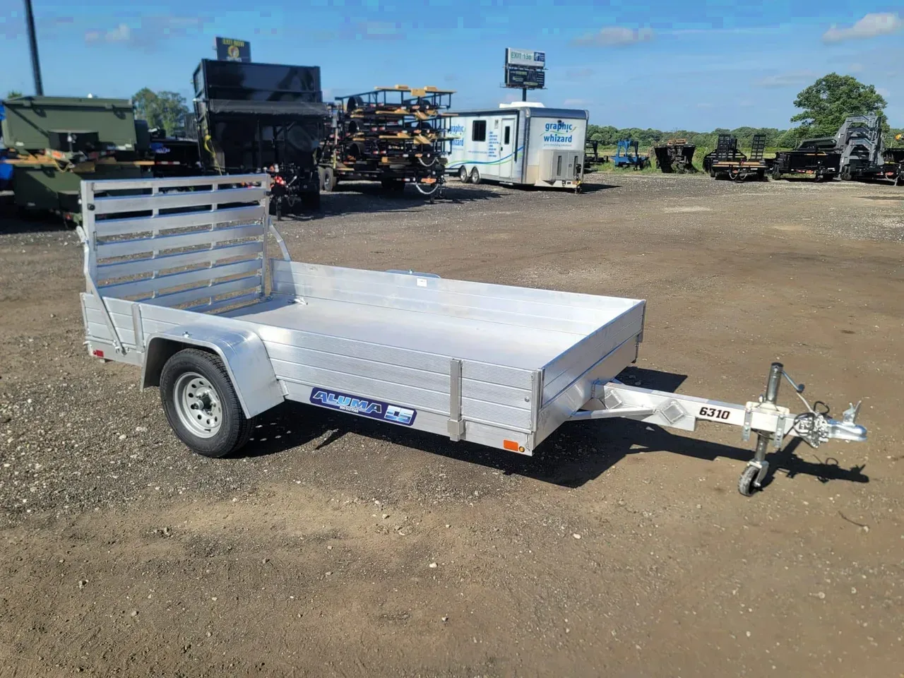 Aluminum 2026 5.25X10 Aluma 6310 SA ES SR Aluminum Atv Utility Trailer -ALUM6310ES-316599 5.25 ft. x10 ft.