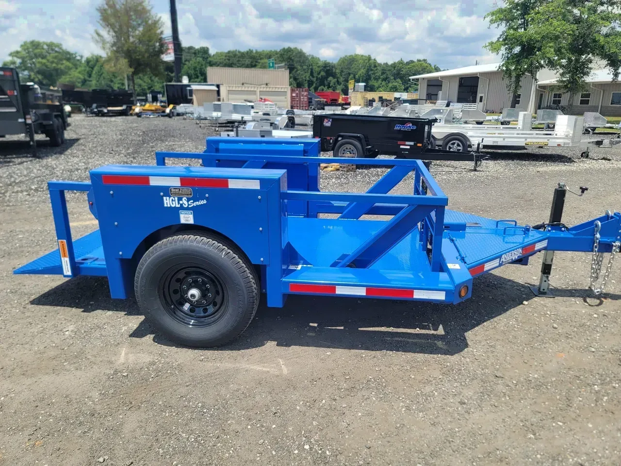 Utility Trailer 2027 5X10 Anderson trailers hgl single axle trailer ground load 5×10 -HGL-S-HGL5510S-107668