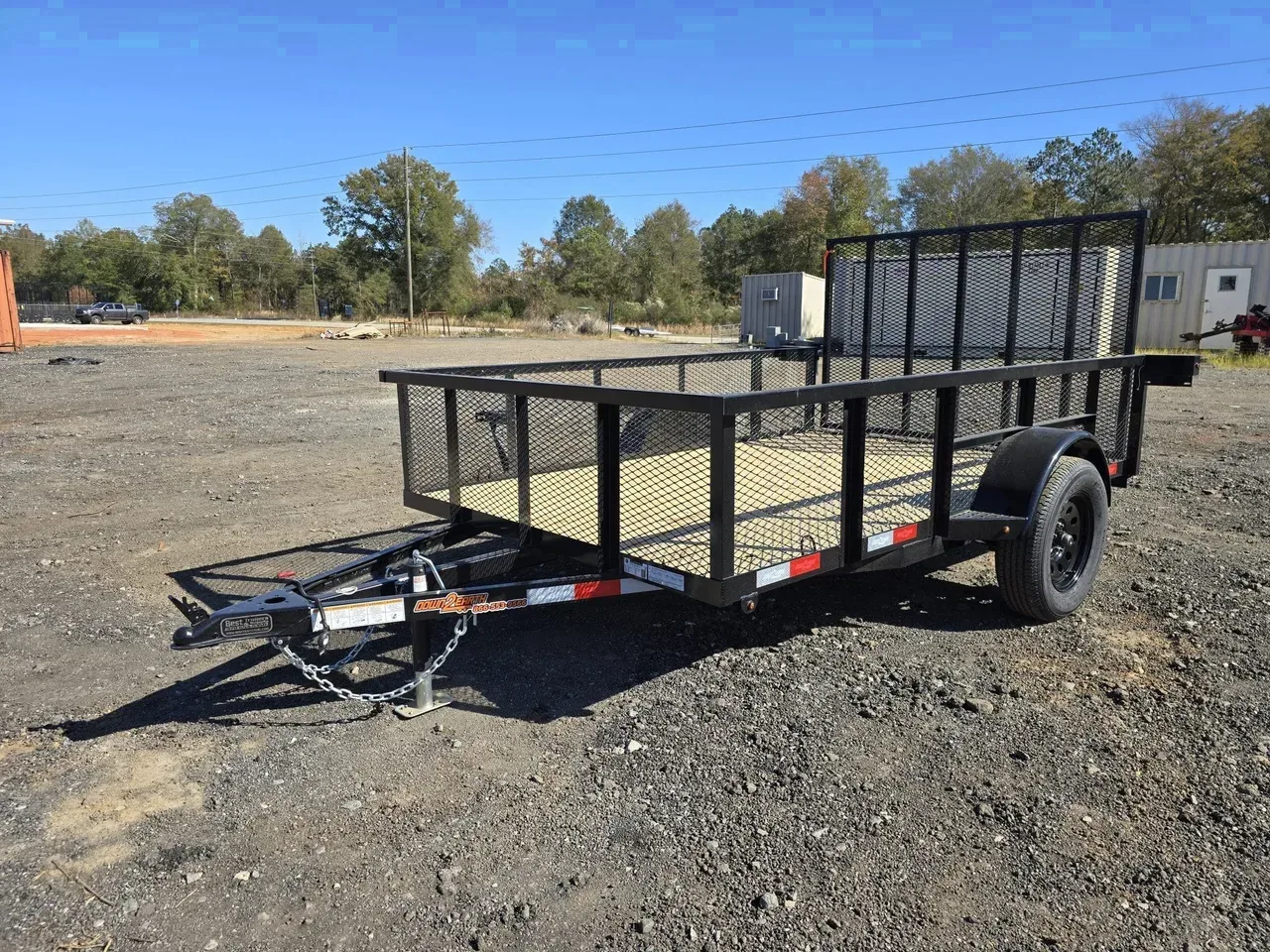 Utility Trailer 2026 6.33X10 Down 2 Earth Trailers 6&amp;#215;10 Single Axle Mesh 24&amp;#8243; High Side Utility Trailer -DTE7610HS-133683 6.33 ft. x10 ft.