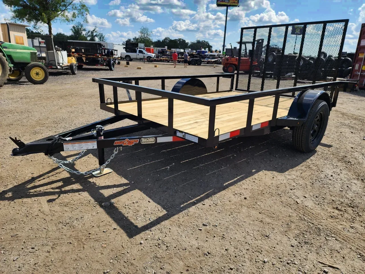 Utility Trailer 2027 6.33X10 Down 2 Earth Trailers 76×10 Single Axle Utility Trailer No DoveTail