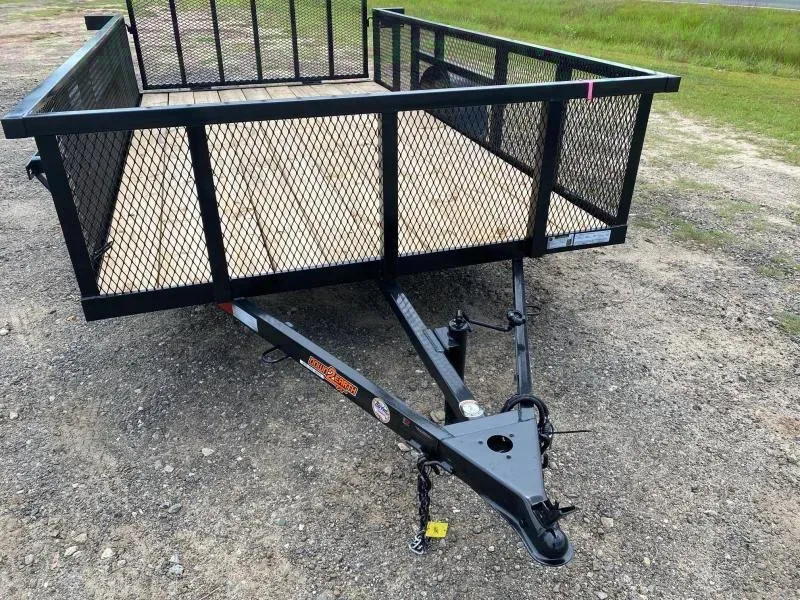 Down 2 Earth Trailers 76x12ut 24" Mesh Sides Utility Trailer single axle