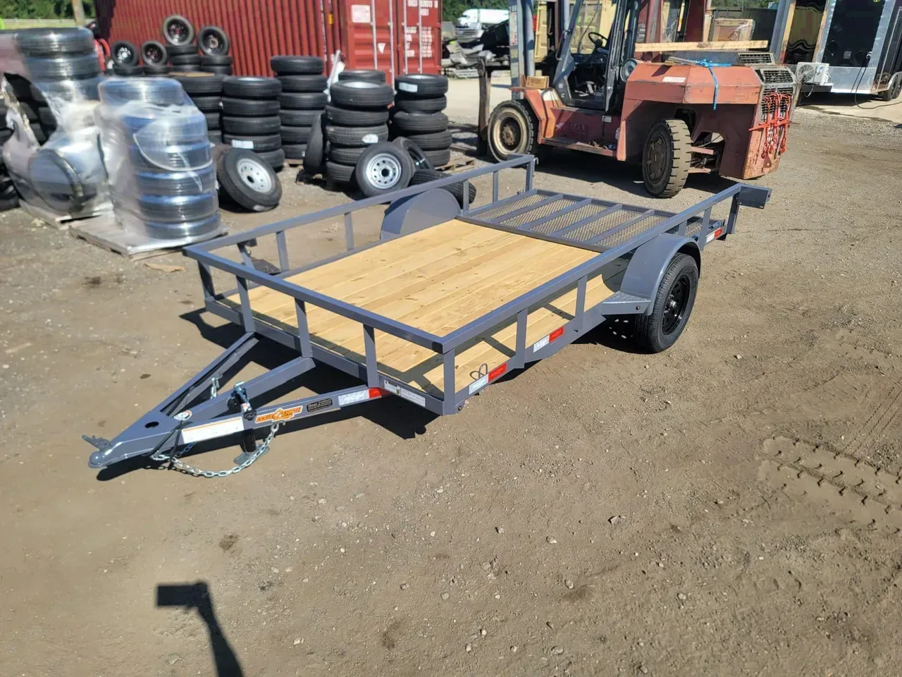 Utility Trailer 2026 6.5X12 Down 2 Earth Trailers 76x12ut utility atv mower trailer -DTE7612T-128993 6.5 ft. x12 ft.