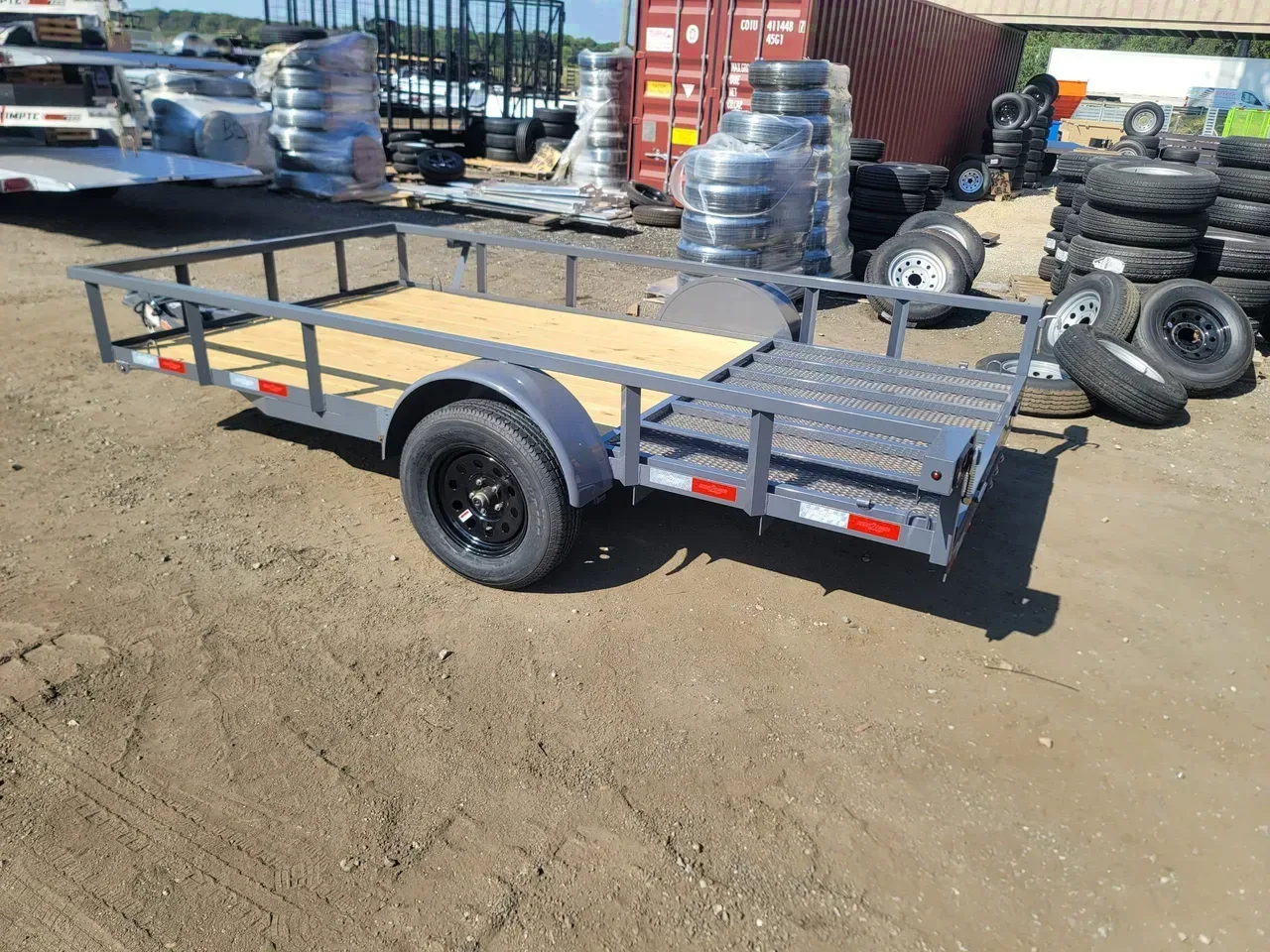 Utility Trailer 2026 6.5X12 Down 2 Earth Trailers 76x12ut utility atv mower trailer -DTE7612T-131429 6.5 ft. x12 ft.