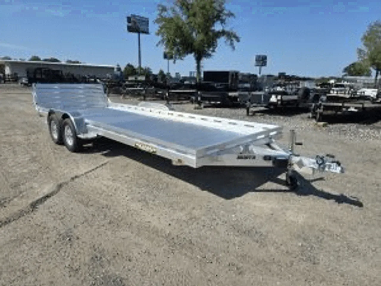 Aluminum Utility Trailer 2027 6.67X20 Aluma 8220 TA Aluminum Utility Trailer With Bifold Tailgate -ALUM8220-318416 6.67 ft. x20 ft.