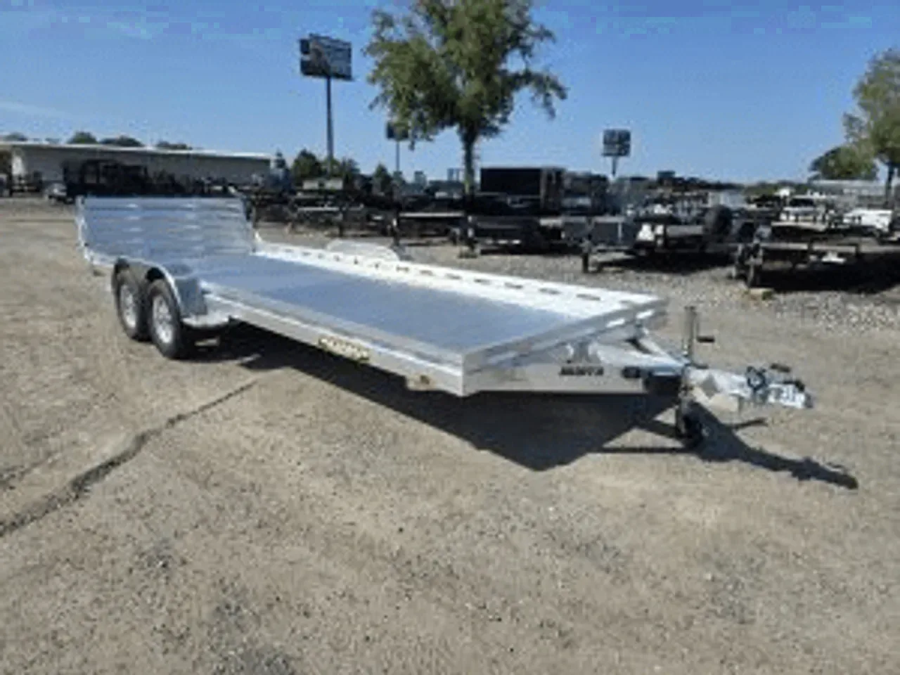 Aluminum Utility Trailer 2027 6.67X20 Aluma 8220 TA Aluminum Utility Trailer With Bifold Tailgate -ALUM8220-318415 6.67 ft. x20 ft.