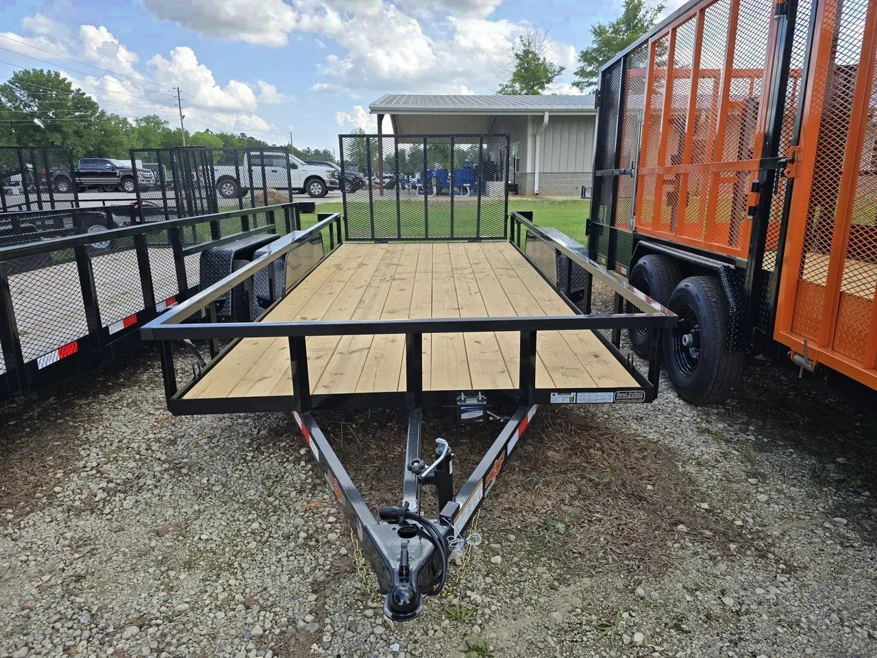 Utility Trailer 2026 6.83X16 Down 2 Earth Trailers 82×16 TA Wood Deck Tandem utlity landscape trailer -DTE8216TA-129311 6.83 ft. x16 ft.