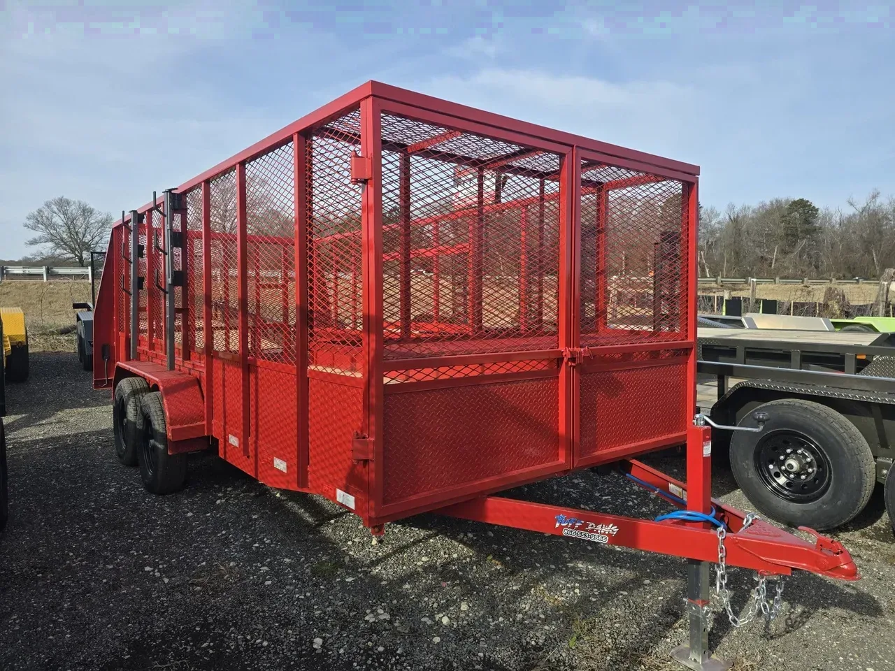 Landscape 2026 6.83X16 Tuff Dawg Trailers 7×16 5′ High Side Landscape Trailer -dte8216-000008 6.83 ft. x16 ft.