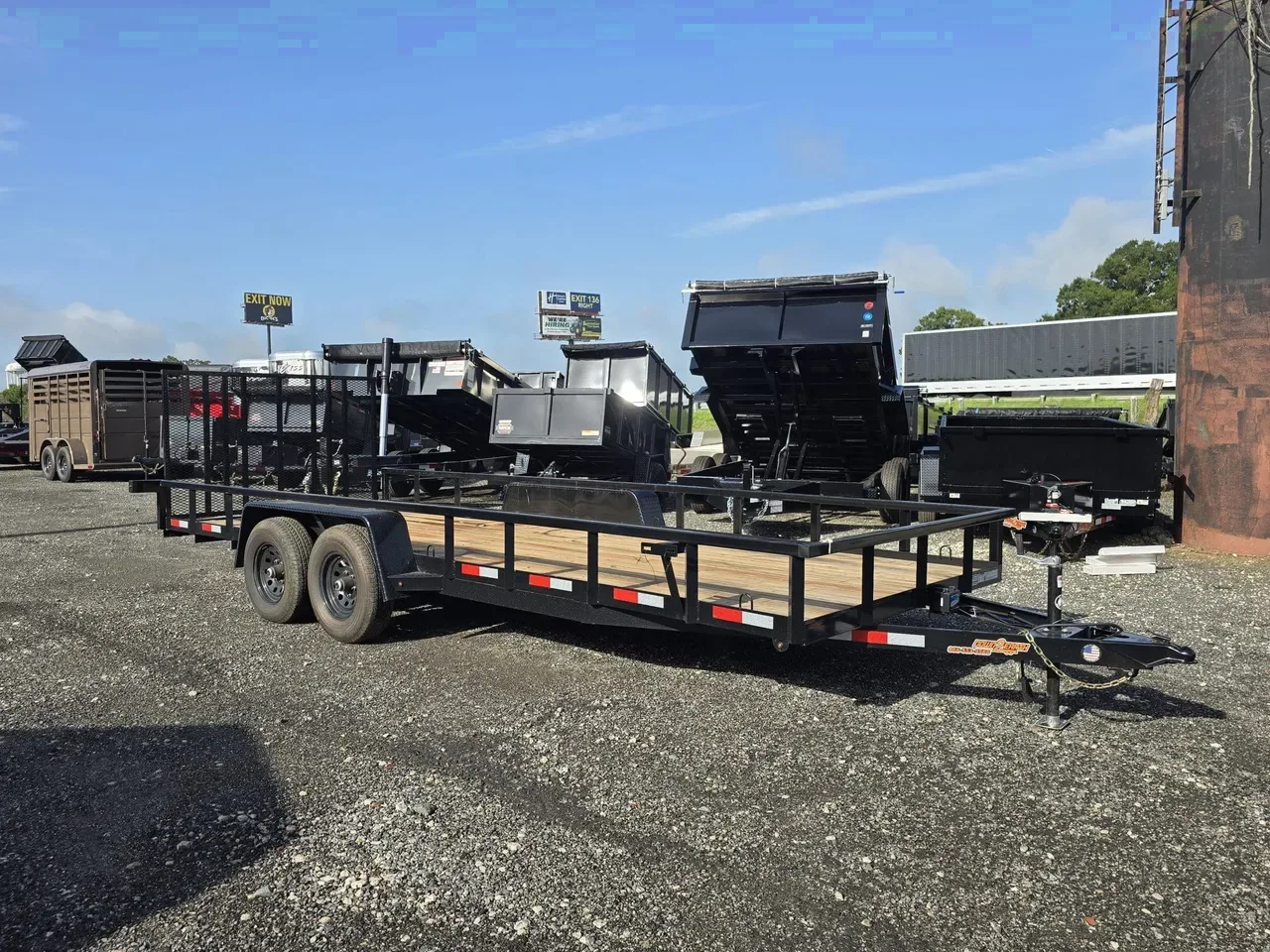 Utility Trailer 2026 6.83X20 Down 2 Earth Trailers 7&amp;#215;20 10K Utility Landscape Trailer With Reinforced Ramp -dte8220-131425 6.83 ft. x20 ft.